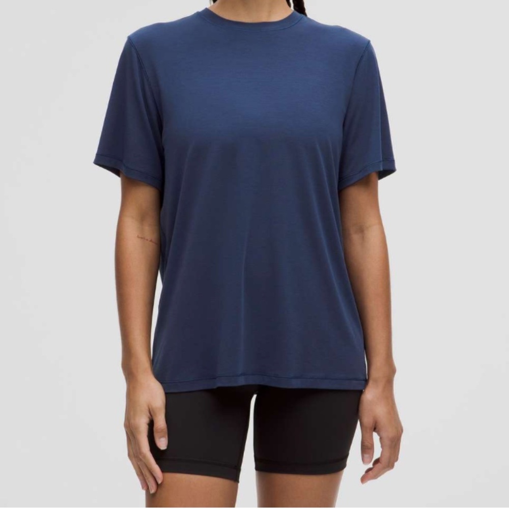 NWT Lululemon Jersey Training Short-Sleeve Shirt Club Blue Size 6